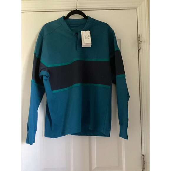 Nike-golf - dri-Fit men's long-Sleeve golf top size: medium color: marina/Obsidi - Picture 3 of 12